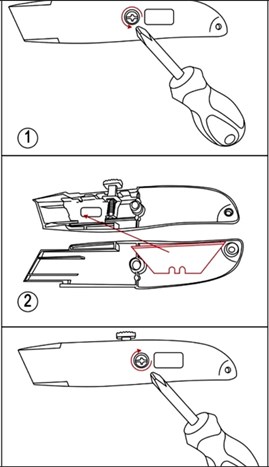 Nóż aluminiowy KF10633 SR-9