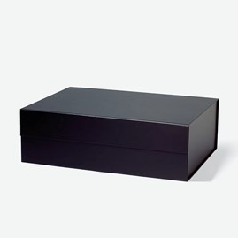 Czarne pudełko magnetyczne B4 410x305x130mm składane na eleganckie prezenty