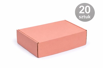 Morelowe pudełko fasonowe kartonowe 330x250x100mm, 20szt do wysyłki